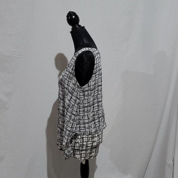 White House Black Market tank top style blouse sleeveless layered top shirt WHBM - Picture 5 of 16